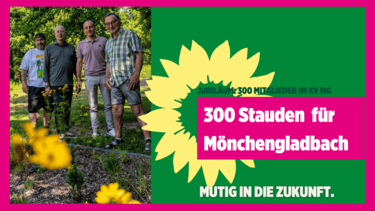 Wir schenken der Stadt 300 Stauden zum Mitgliederjubiläum
